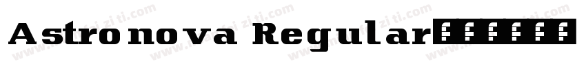 Astronova Regular字体转换